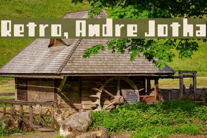 Retro, Andre Jotha Font examples