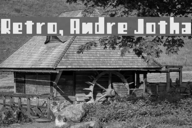 Retro, Andre Jotha Font examples