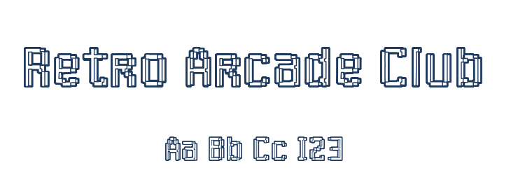 Retro Arcade Club Font Preview