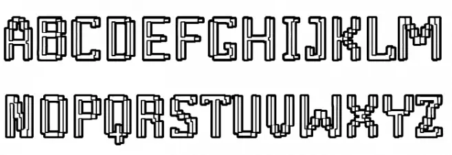 Retro Arcade Club फ़ॉन्ट अपरकेस