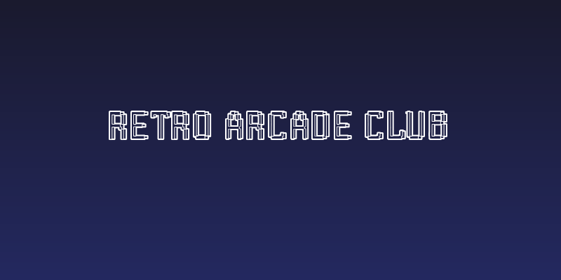 Retro Arcade Club Social Header