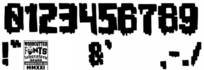 Retro Arcade Terror Font OTHER CHARS