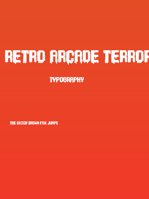 Retro Arcade Terror Poster