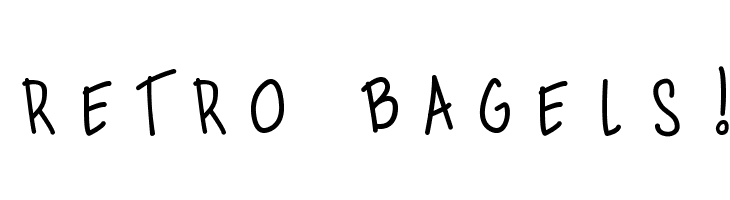 Retro Bagels! Font