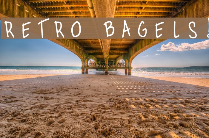 Retro Bagels! Font examples