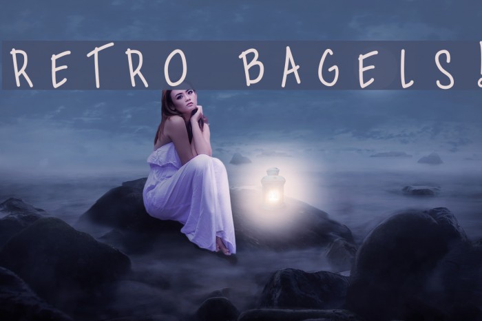 Retro Bagels! Font examples