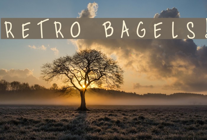 Retro Bagels! Font examples