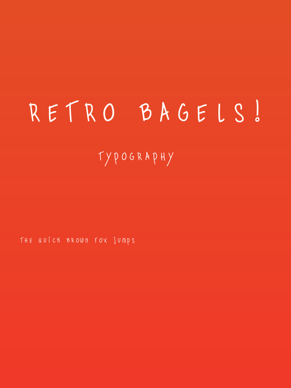 Retro Bagels! Poster