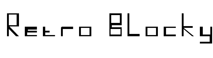 Retro Blocky  Скачать бесплатные шрифты