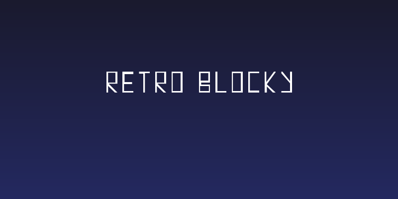 Retro Blocky Social Header