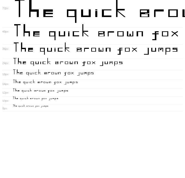 Retro Blocky Waterfall