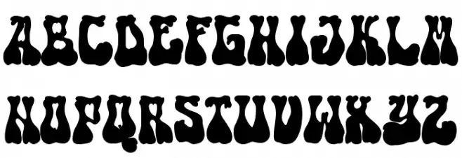 Retro Bones Polices MAJUSCULES
