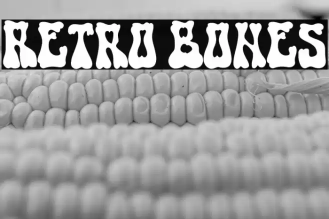Retro Bones फ़ॉन्ट examples