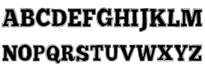 Retro Boulevard Font Litere mari