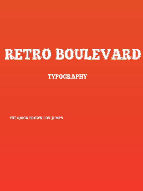 Retro Boulevard Poster