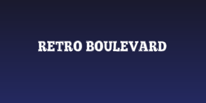 Retro Boulevard Social Header