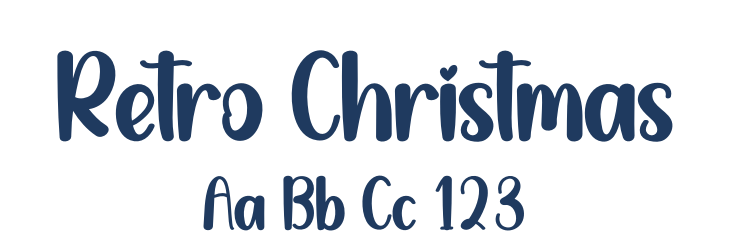 Retro Christmas Font Preview