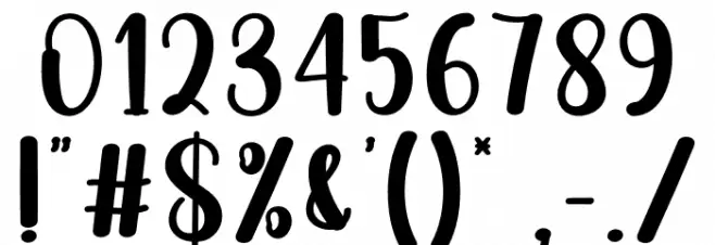 Retro Christmas Font OTHER CHARS