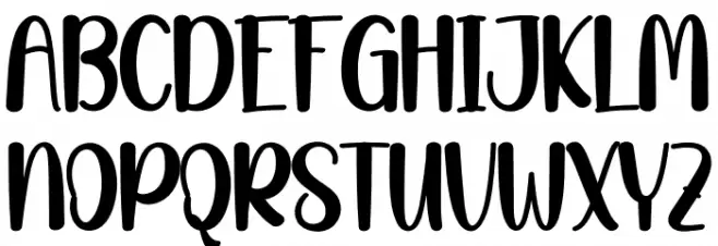 Retro Christmas Font UPPERCASE