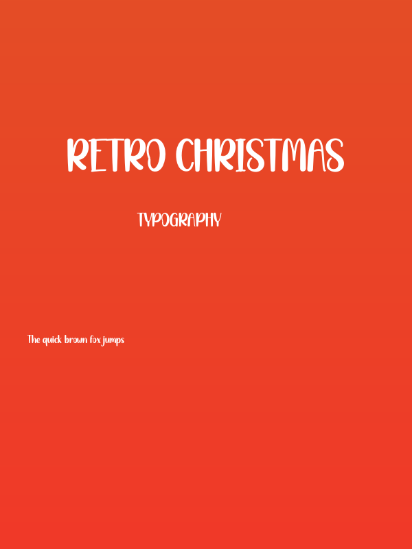 Retro Christmas Poster