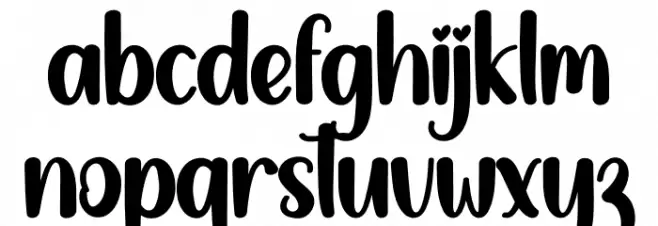 Retro Christmas Font LOWERCASE