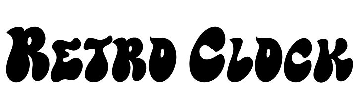 Retro Clock  font caratteri gratis