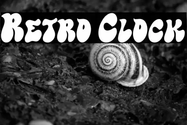 Retro Clock Font examples