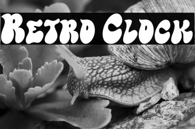 Retro Clock Font examples