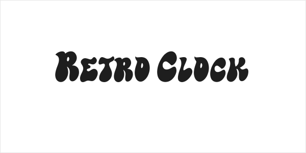 Retro Clock Logo