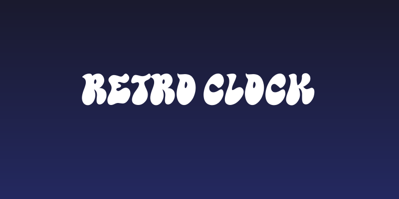 Retro Clock Social Header