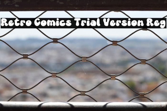 Retro Comics Trial Version Reg Font examples
