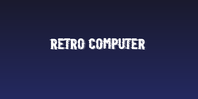 Retro Computer Social Header