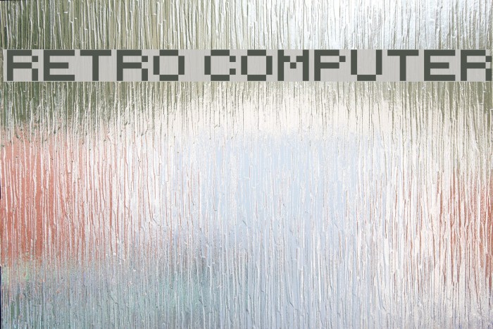 Retro Computer Font examples