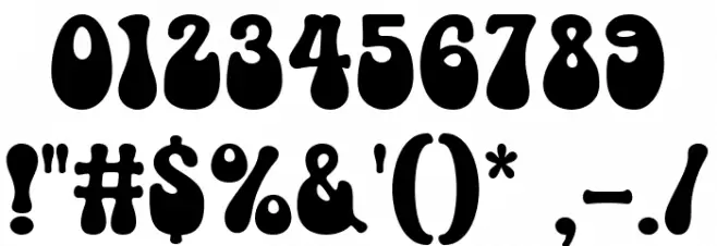 Retro Cookies Font OTHER CHARS