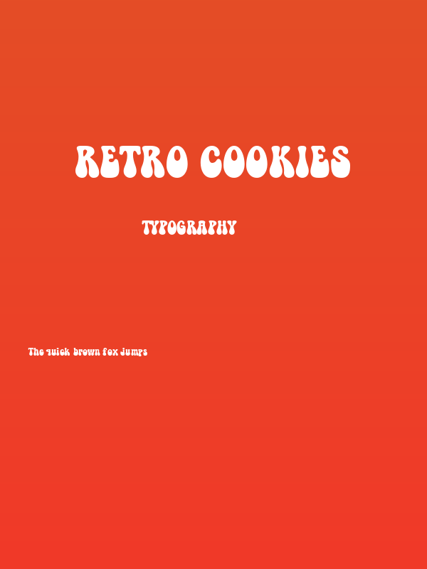 Retro Cookies Poster