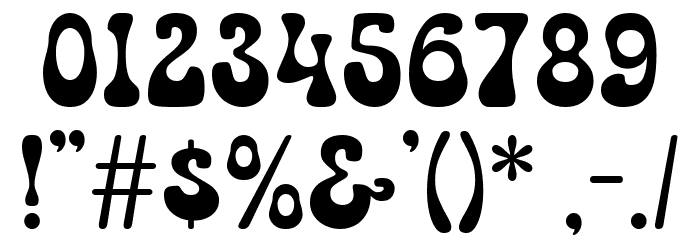 Retro Cool Regular フォント その他の文字