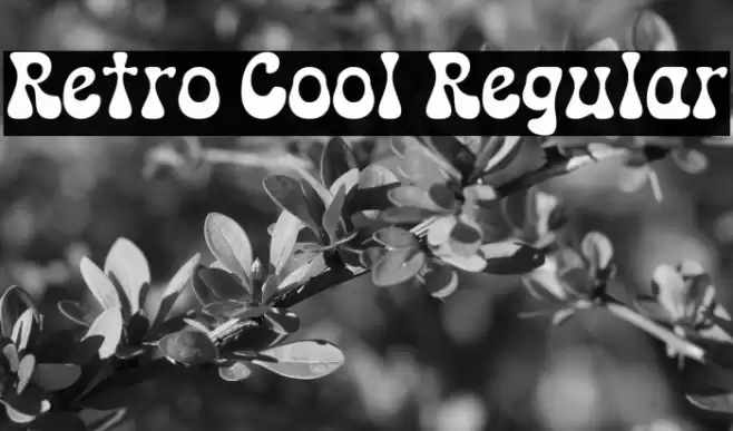 Retro Cool Regular フォント examples