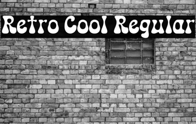 Retro Cool Regular フォント examples