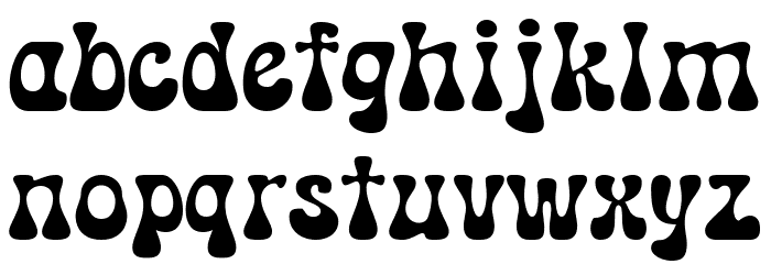 Retro Cool Regular フォント 小文字