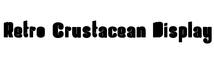 Retro Crustacean Display Font