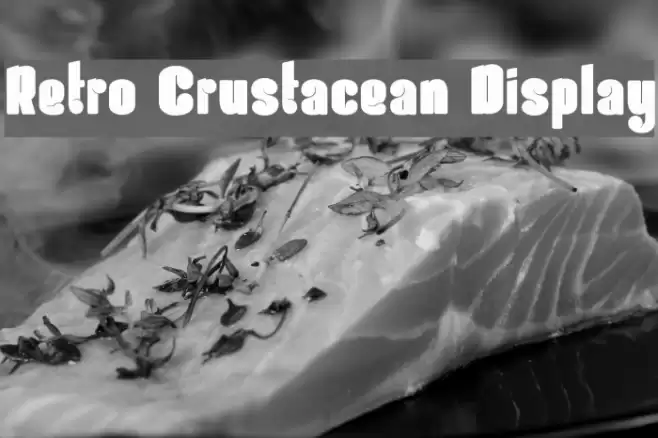 Retro Crustacean Display Font examples