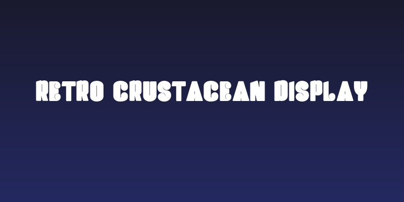 Retro Crustacean Display Social Header