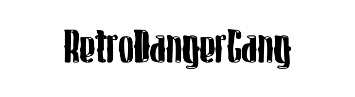 Retro Danger Gang Caratteri