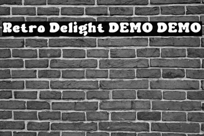 Retro Delight DEMO DEMO Font examples