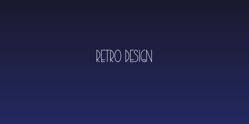 Retro Design Social Header