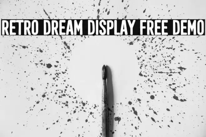 Retro Dream Display Free Demo Fuentes examples
