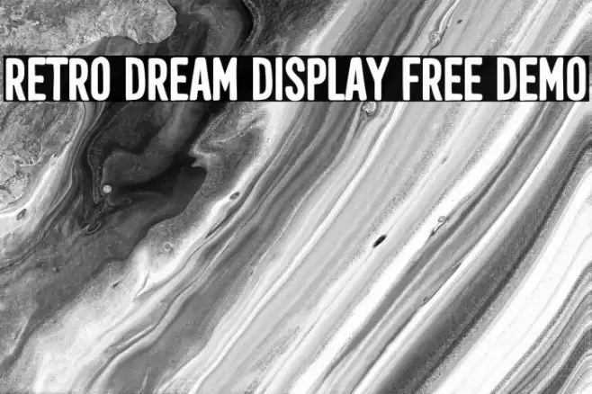 Retro Dream Display Free Demo Fuentes examples