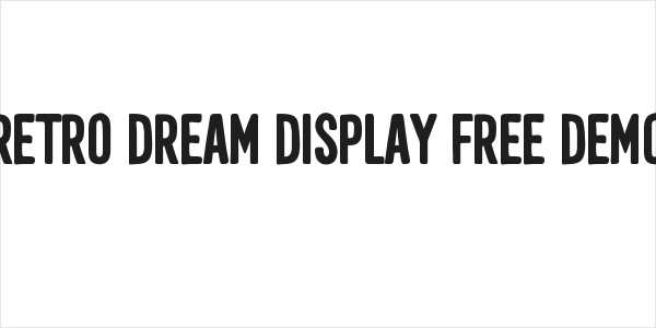Retro Dream Display Free Demo Logo