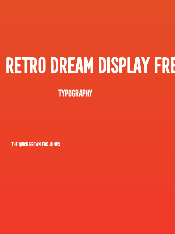 Retro Dream Display Free Demo Poster