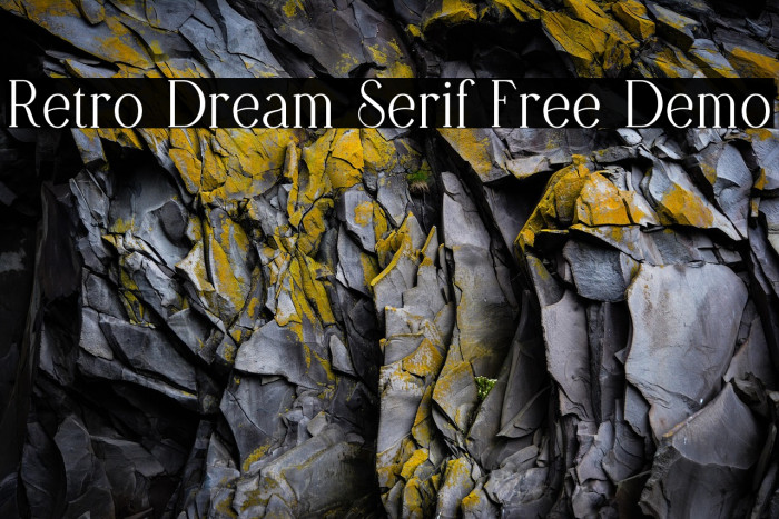 Retro Dream Serif Free Demo Example 2